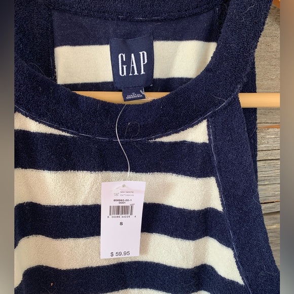 Gap Terrycloth Navy Stripe Dress - Picture 2 of 2